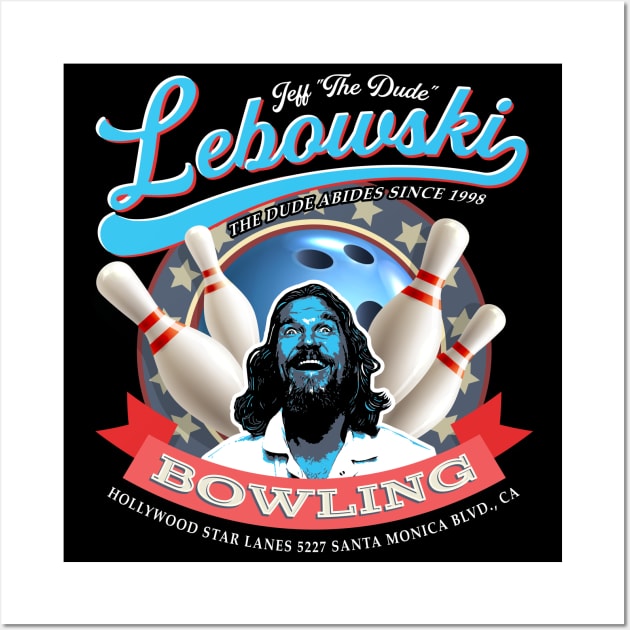 Lebowski Bowling Wall Art by Alema Art